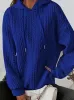 Cable knit hooded sweatshirt sold by Charming Charlie