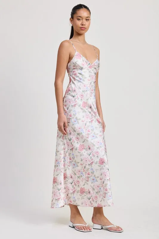 SPAGHETTI STRAP MAXI FLORAL DRESS sold by Charming Charlie product image thumbnail 5