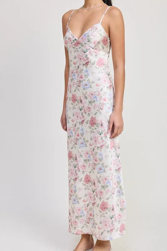 SPAGHETTI STRAP MAXI FLORAL DRESS sold by Charming Charlie product image thumbnail 2