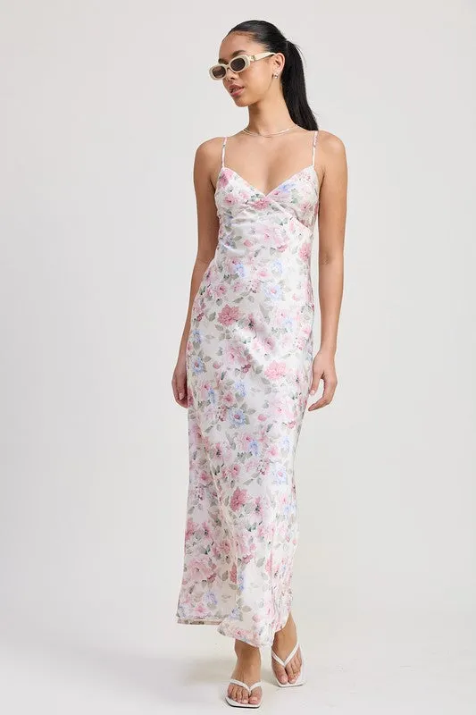 SPAGHETTI STRAP MAXI FLORAL DRESS sold by Charming Charlie product image thumbnail 4