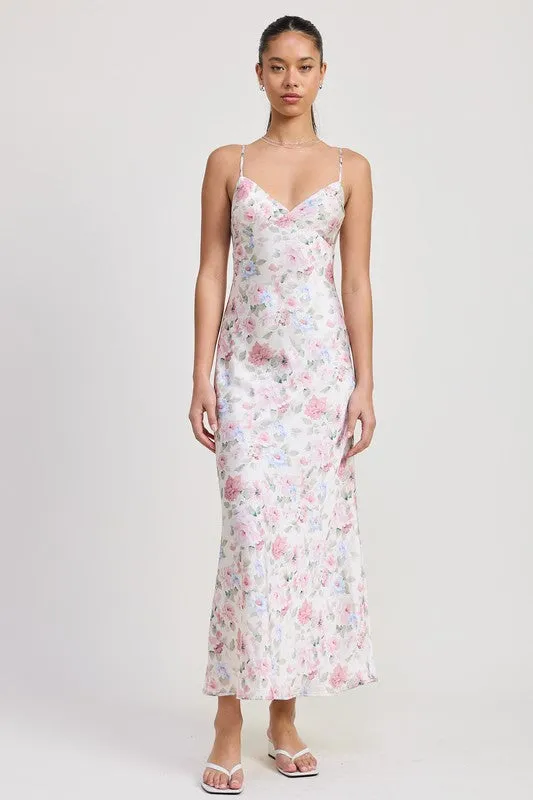 SPAGHETTI STRAP MAXI FLORAL DRESS sold by Charming Charlie
