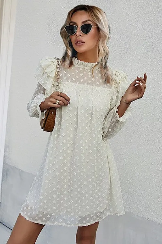 Swiss dot mesh dress sold by Charming Charlie