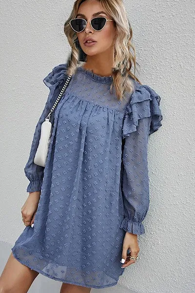 Swiss dot mesh dress sold by Charming Charlie product image thumbnail 5