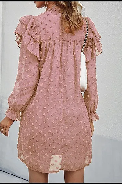 Swiss dot mesh dress sold by Charming Charlie product image thumbnail 3