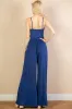 Button Front Wide Leg Jumpsuit sold by Charming Charlie