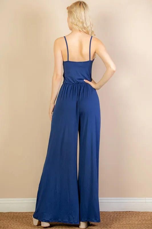 Button Front Wide Leg Jumpsuit sold by Charming Charlie product image thumbnail 5