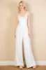 Button Front Wide Leg Jumpsuit sold by Charming Charlie