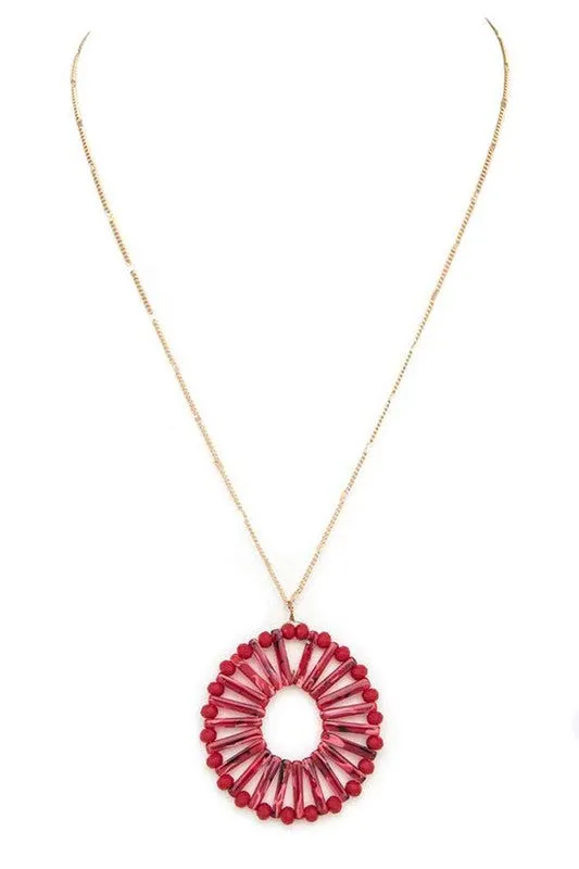 Beaded Pendant Necklace sold by Charming Charlie product image thumbnail 4