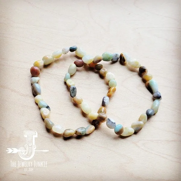 Amazonite Beaded Stretch Bracelet sold by Charming Charlie product image thumbnail 2