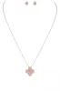 Crystal Clover Pendant Necklace Set sold by Charming Charlie