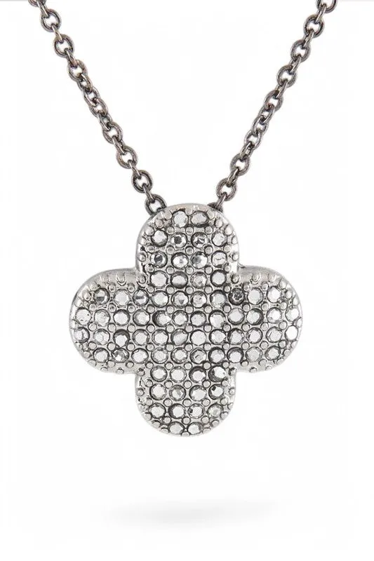 Crystal Clover Pendant Necklace Set sold by Charming Charlie product image thumbnail 3