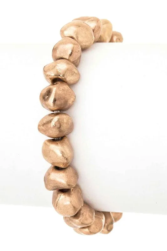 Nugget Beads Stretch Bracelet sold by Charming Charlie