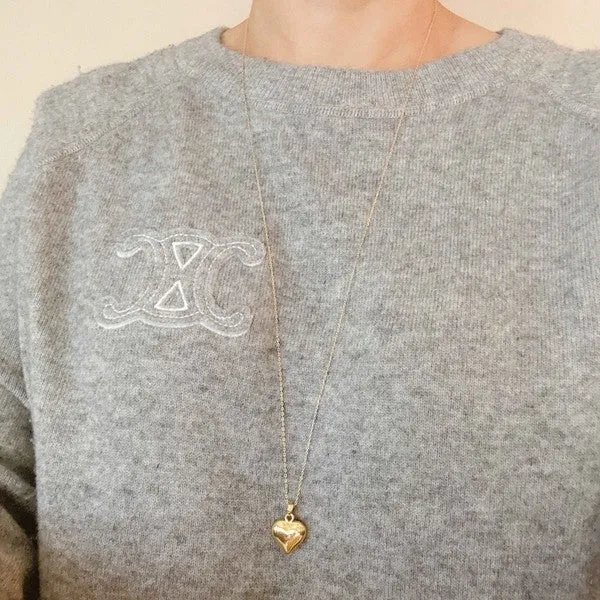 My Puffy Heart Long Chain Necklace sold by Charming Charlie product image thumbnail 3