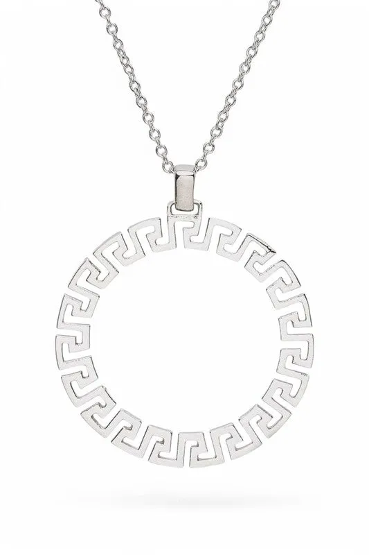 Laser Cut Pattern Round Pendant Necklace sold by Charming Charlie product image thumbnail 2