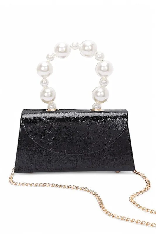 Pearl Handle Metallic Clutch Swing Bag sold by Charming Charlie product image thumbnail 3