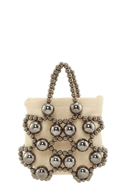 Small Beaded Design Clutch Bag sold by Charming Charlie