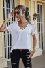 V neck top with lace detailing sold by Charming Charlie