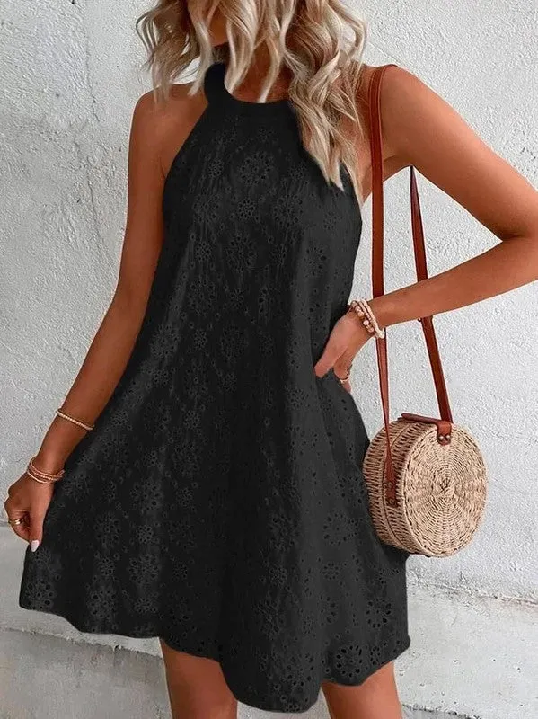 Eyelet short dress sold by Charming Charlie