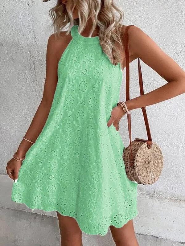 Eyelet short dress sold by Charming Charlie product image thumbnail 3