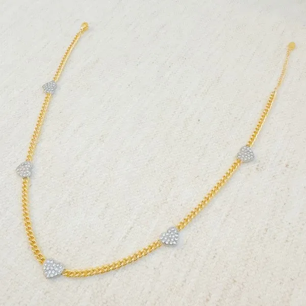 Heartful Rhythm Chain Necklace sold by Charming Charlie product image thumbnail 3