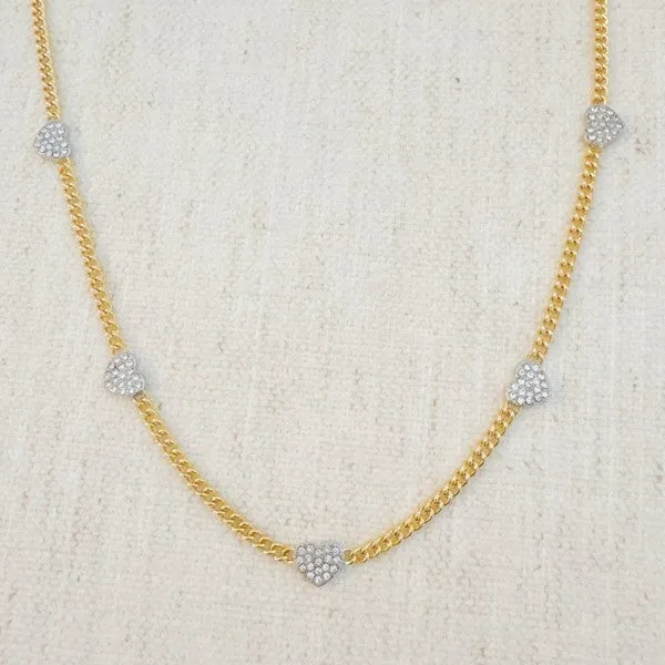 Heartful Rhythm Chain Necklace sold by Charming Charlie