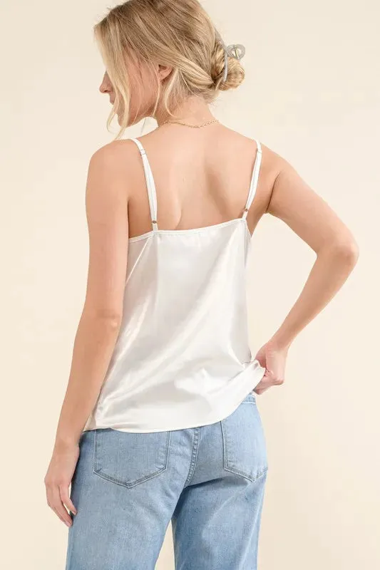 And The Why Satin Cami with Adjustable Strap sold by Charming Charlie product image thumbnail 2