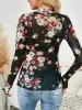 Floral Mock Neck Long Sleeve Top sold by Charming Charlie