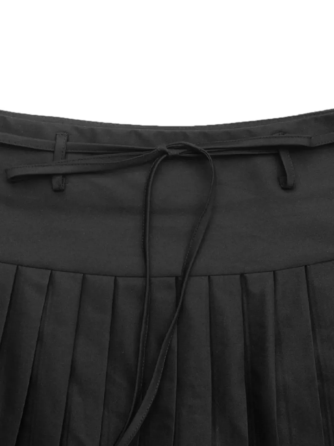 Tied Pleated Mini Skirt sold by Charming Charlie product image thumbnail 3