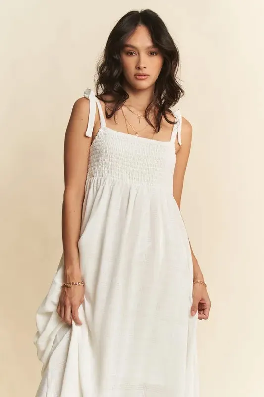 Davi & Dani Smocked Sleeveless Maxi Cami Dress sold by Charming Charlie product image thumbnail 4