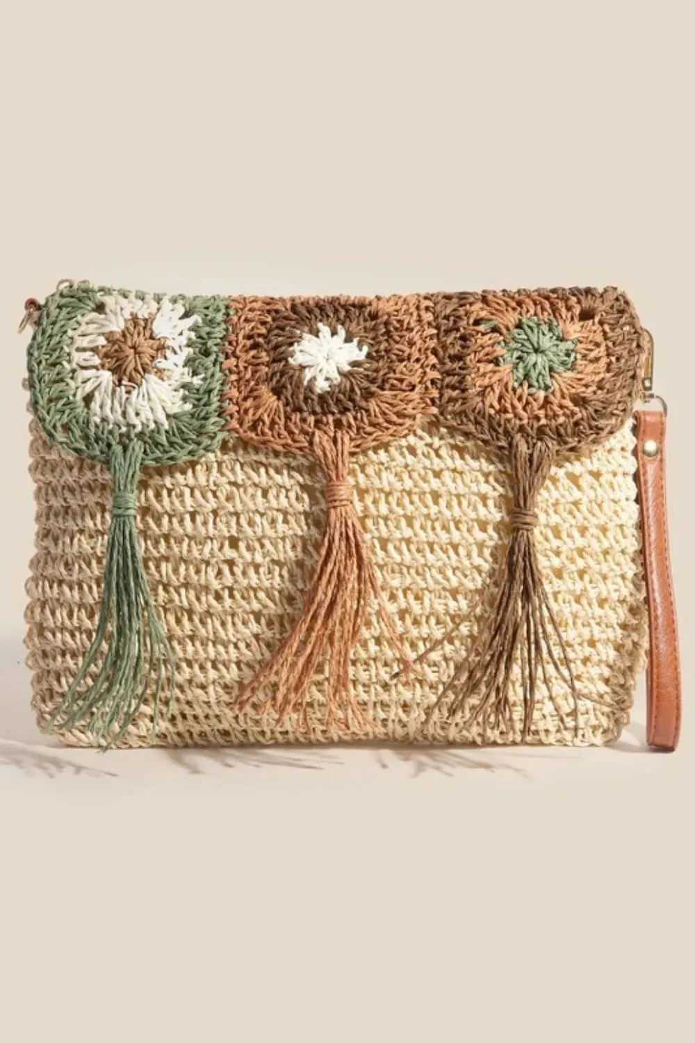 Fame Intricate Tassel Braided Crossbody Bag sold by Charming Charlie