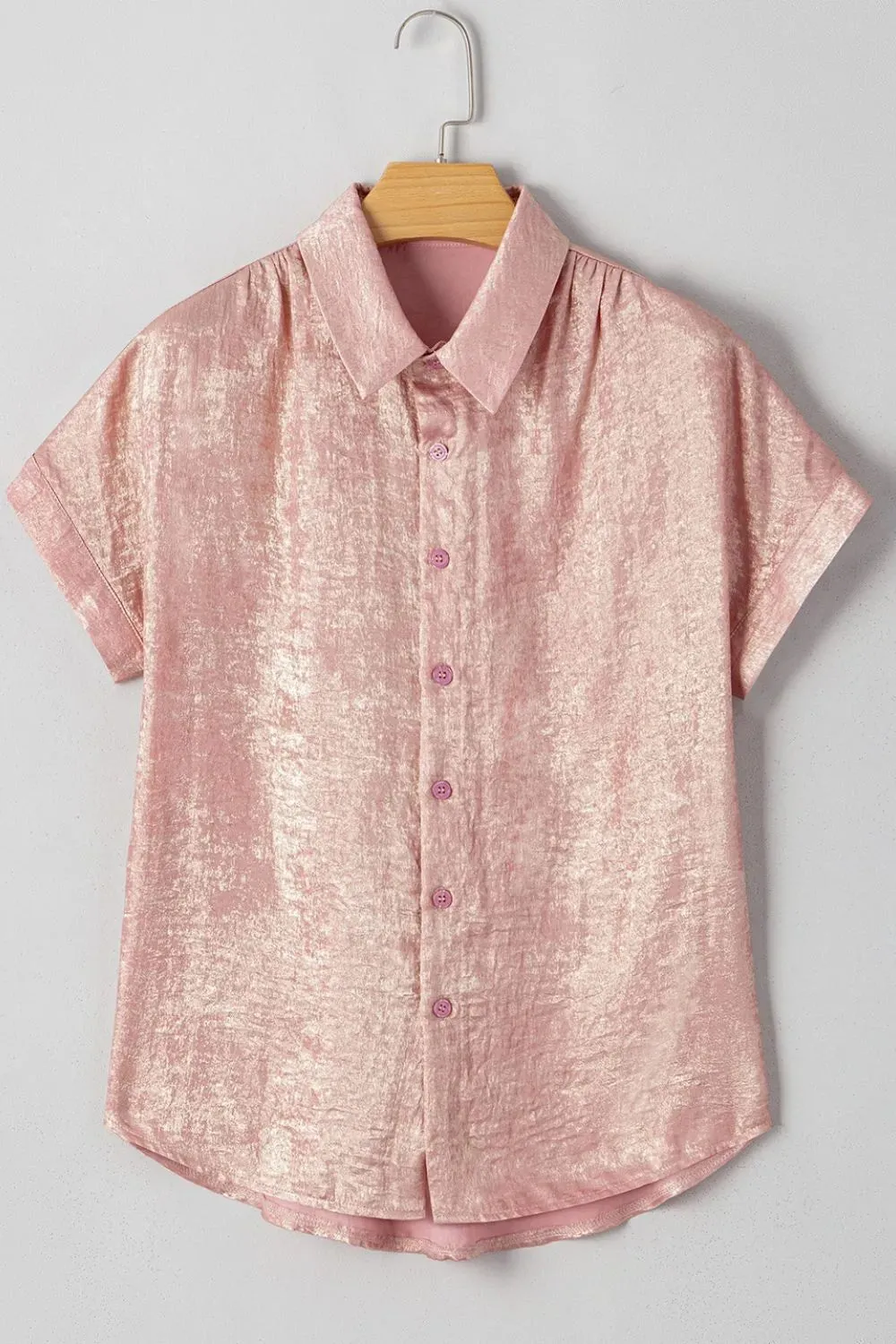 Button Down Short Sleeve Shirt sold by Charming Charlie product image thumbnail 4