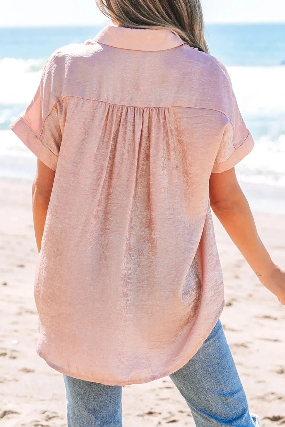 Button Down Short Sleeve Shirt sold by Charming Charlie product image thumbnail 2