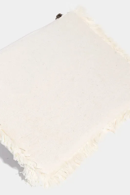 Fame Evil Eye Fringe Cosmetic Bag sold by Charming Charlie product image thumbnail 2