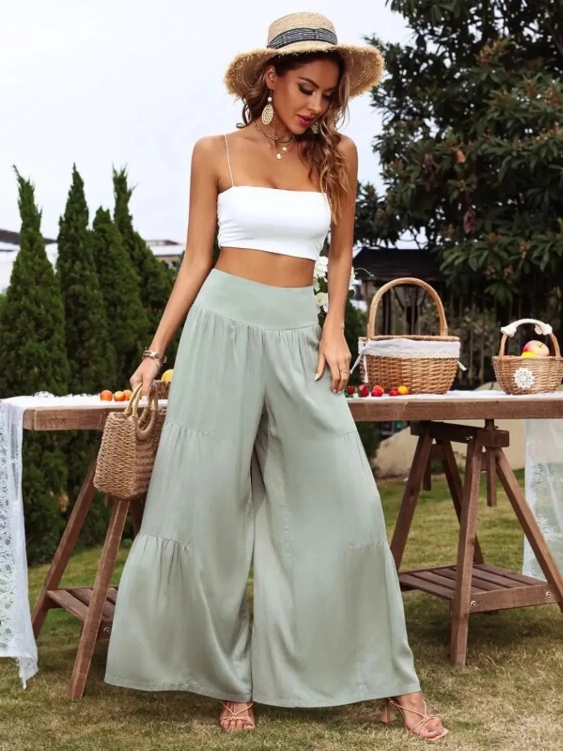High Waist Wide Leg Pants sold by Charming Charlie product image thumbnail 5