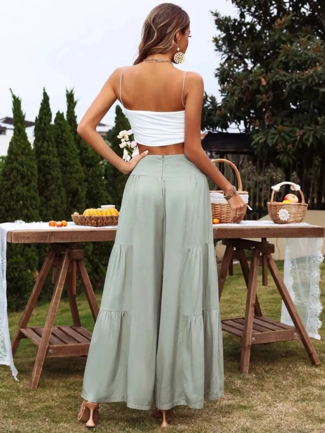 High Waist Wide Leg Pants sold by Charming Charlie product image thumbnail 4