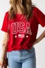 USA American Flag Crewneck T Shirt sold by Charming Charlie