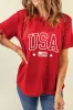 USA American Flag Crewneck T Shirt sold by Charming Charlie