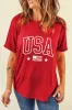 USA American Flag Crewneck T Shirt sold by Charming Charlie