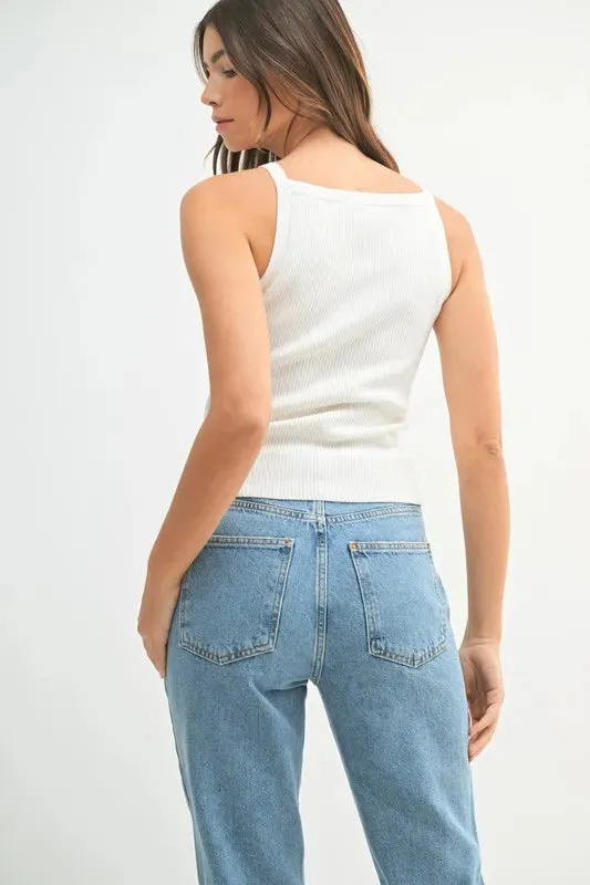 MABLE Ribbed Knit Tank sold by Charming Charlie product image thumbnail 5