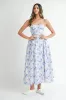 MABLE Sweetheart Neckline Floral Printed Midi Dress sold by Charming Charlie