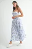 MABLE Sweetheart Neckline Floral Printed Midi Dress sold by Charming Charlie