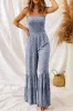 Smocked Printed Spaghetti Strap Jumpsuit sold by Charming Charlie
