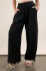VERY J Wide Leg Gauze Solid Pants sold by Charming Charlie