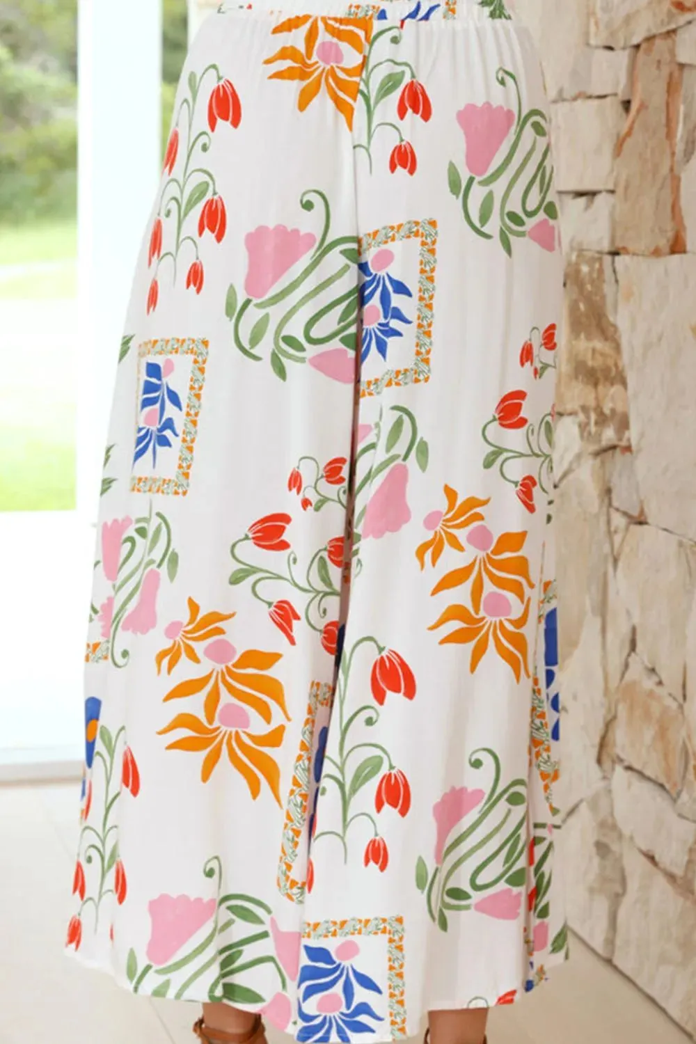 Printed Square Neck Top and Pants Set sold by Charming Charlie product image thumbnail 4