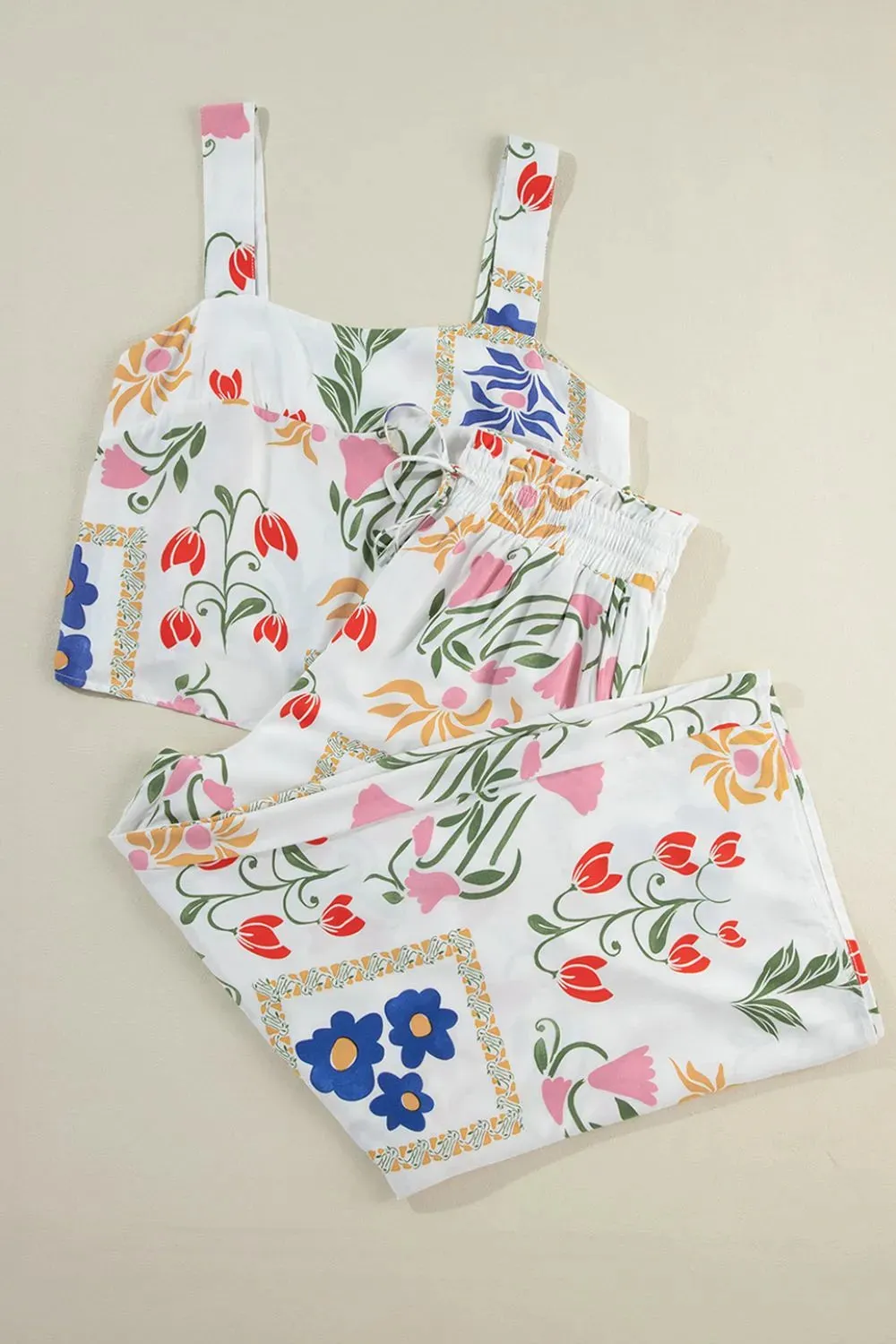 Printed Square Neck Top and Pants Set sold by Charming Charlie product image thumbnail 5