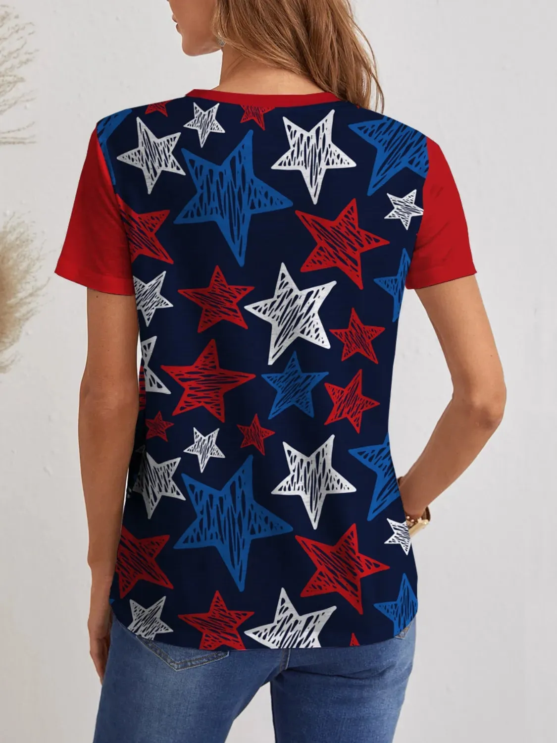 Star V-Neck Short Sleeve T-Shirt sold by Charming Charlie product image thumbnail 2