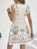 Smocked Ruffled Cap Sleeve Mini Dress sold by Charming Charlie