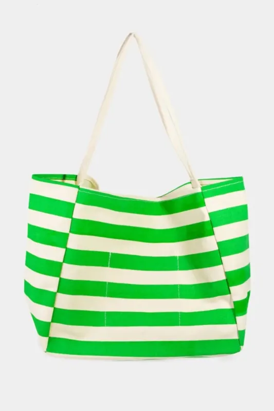 Fame Bright Color Stripe Tote Bag sold by Charming Charlie