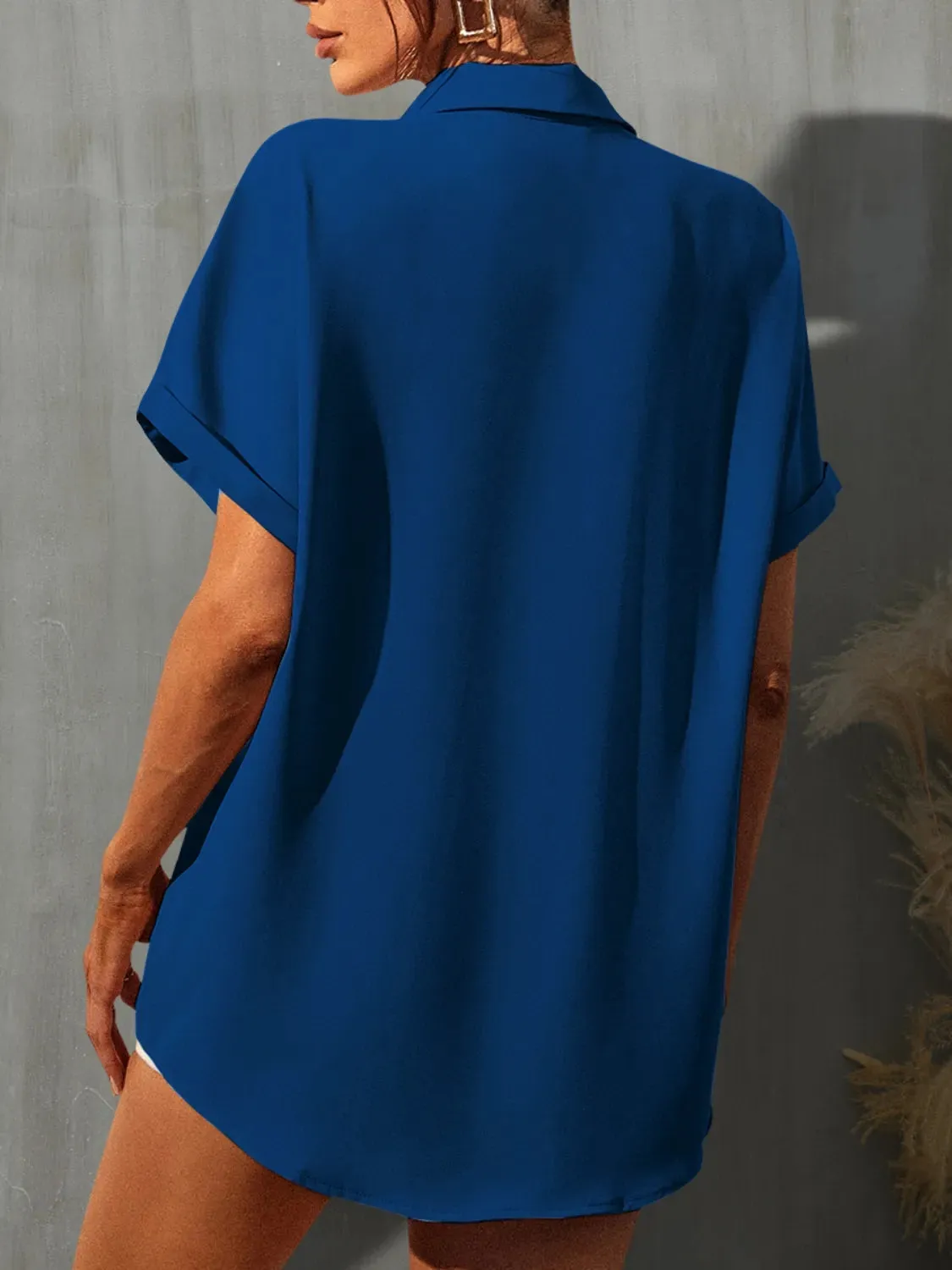 US Flag Collared Neck Short Sleeve Shirt sold by Charming Charlie product image thumbnail 2