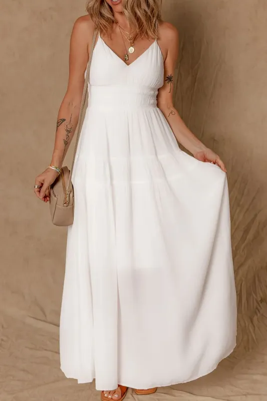 V-Neck High Waist Cami Dress sold by Charming Charlie